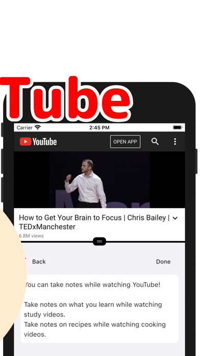 TubeNote - Note watching video Screenshot