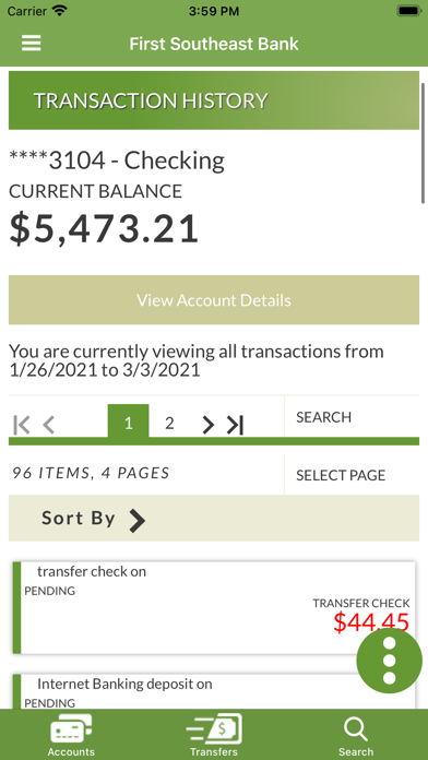 First Southeast Bank Mobile Screenshot