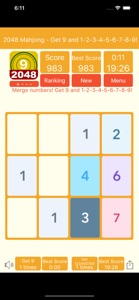2048 Mahjong - Get 9 and 1-9! screenshot #4 for iPhone
