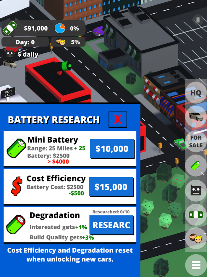 Electric Vehicle Tycoon