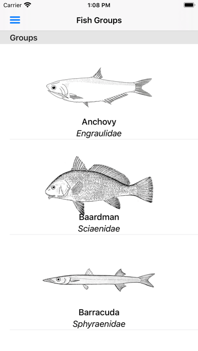 Marine Fish Guide Screenshot