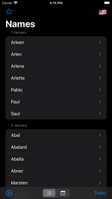 Name-days Screenshot