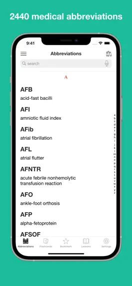 Game screenshot Medical Abbreviation Flashcard mod apk