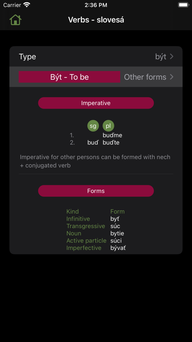 gramSK - Slovak grammar Screenshot
