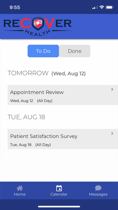 ReCOVer-Health Screenshot