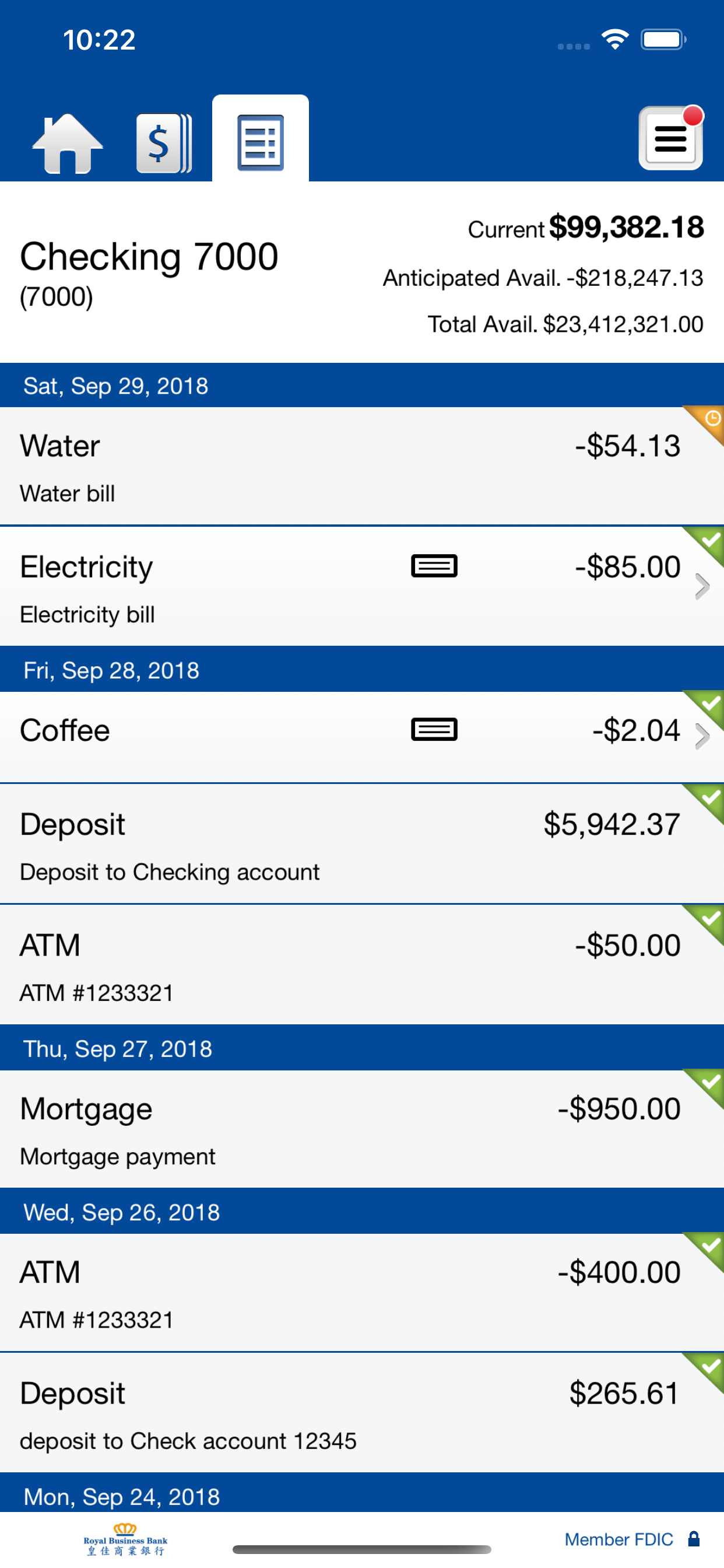 Royal Business Bank - Business screenshot 5