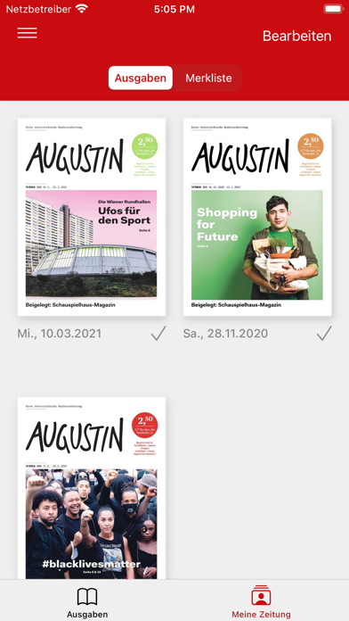 AUGUSTIN ePaper Screenshot