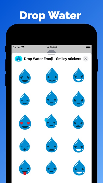 Drop Water Emoji & stickers