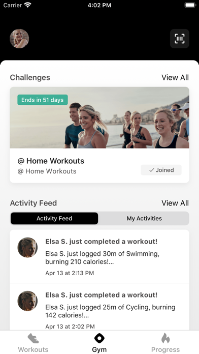 Cheetah Gym eGym. Screenshot