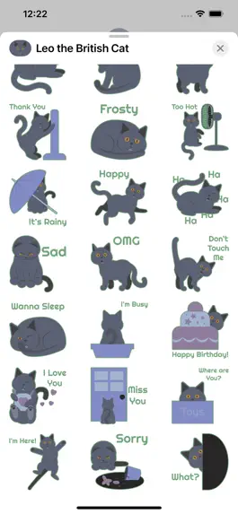 Game screenshot Leo the British Cat Stickers apk