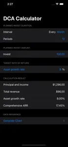 DCA Income Calculator screenshot #1 for iPhone