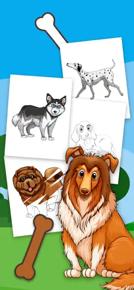 Game screenshot Dogs Coloring Book Game apk