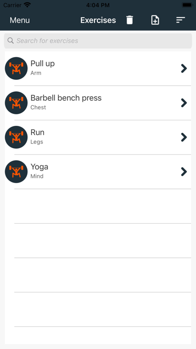 Workout Planner Pro+ Screenshot