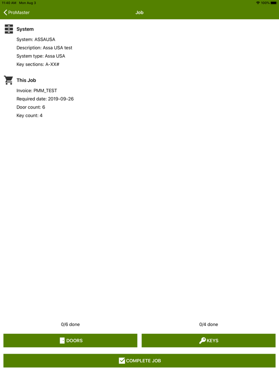 Screenshot #6 pour ProMaster Master-Keying Mobile