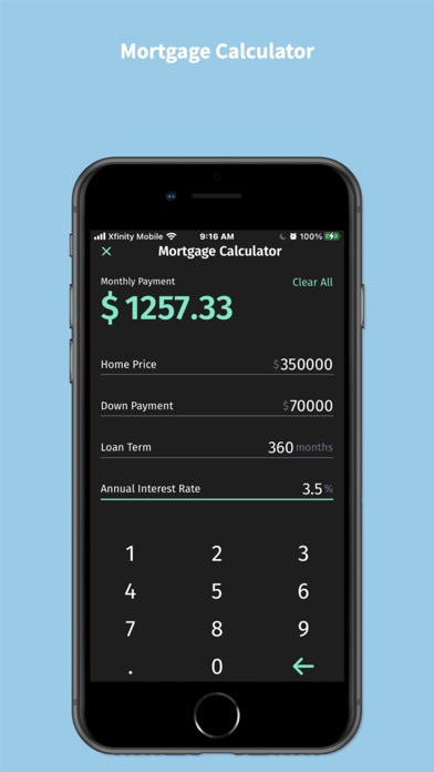 Loan,Mortgage ,Tip Calculator Screenshot