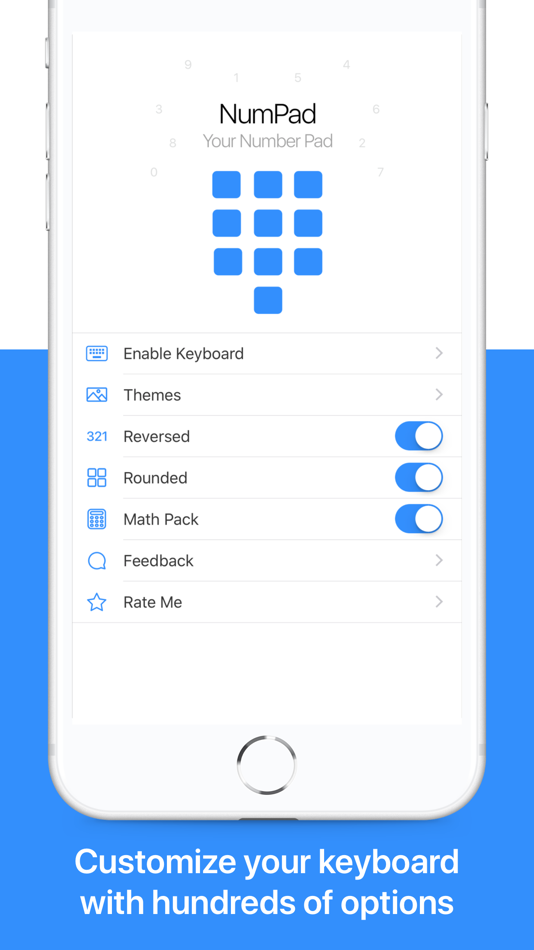 #5. NumPad: Your Number Keyboard (iOS) 由: More Voltage