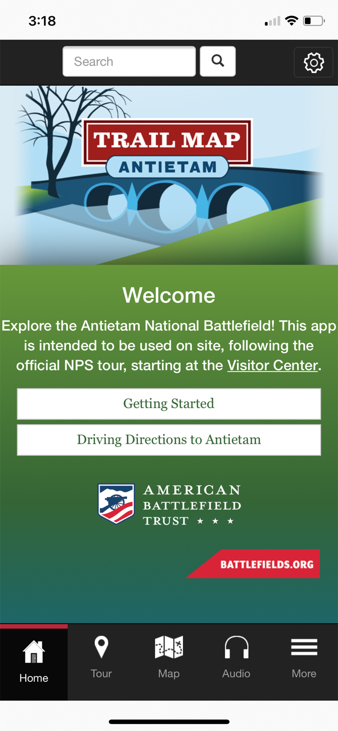 Antietam Trail Map App