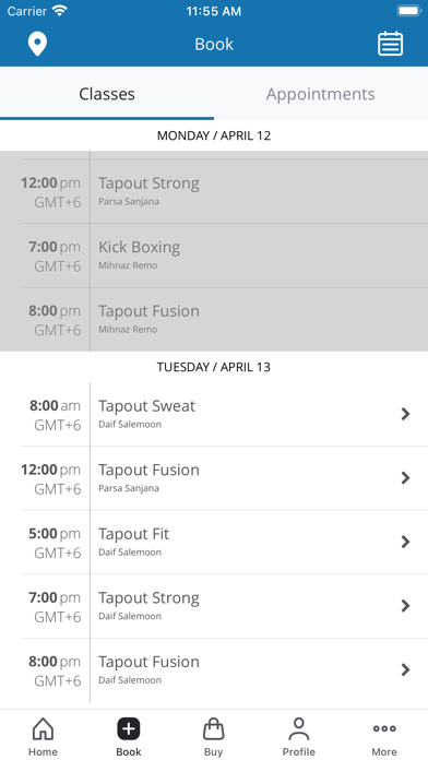 Tapout Fitness Screenshot