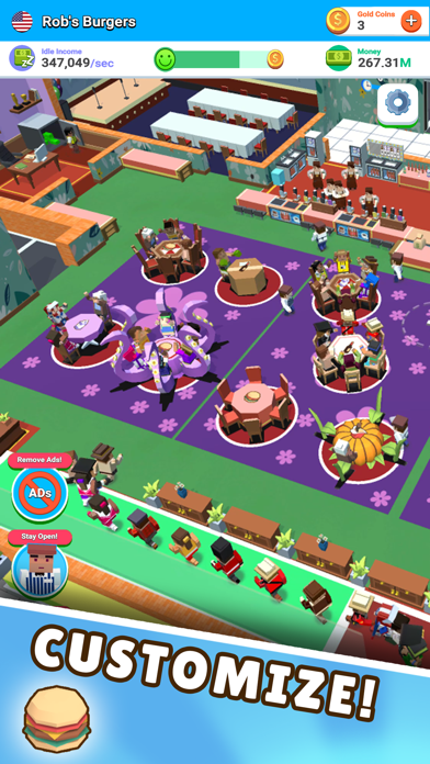 Idle Diner: Restaurant game Screenshot