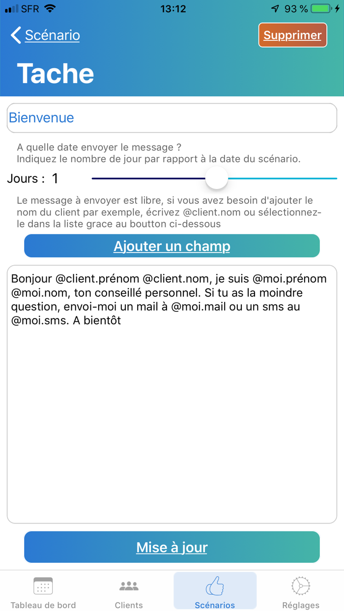 YiiP - Le suivi client