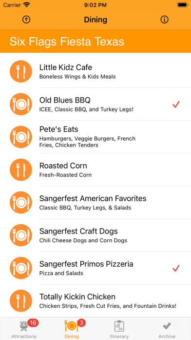 Screenshot #2 pour ThemeParkChecklist:San Antonio