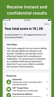 drug addiction test iphone screenshot 2