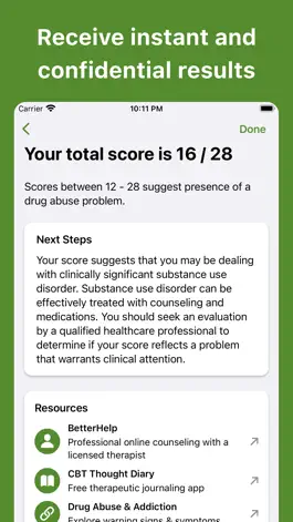 Game screenshot Drug Addiction Test apk