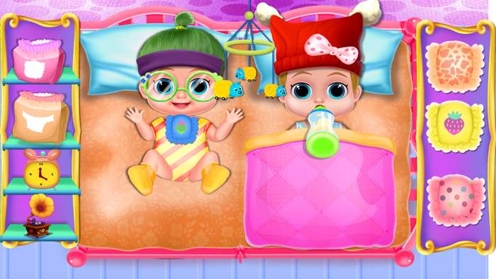 Mom and Baby Twins Care