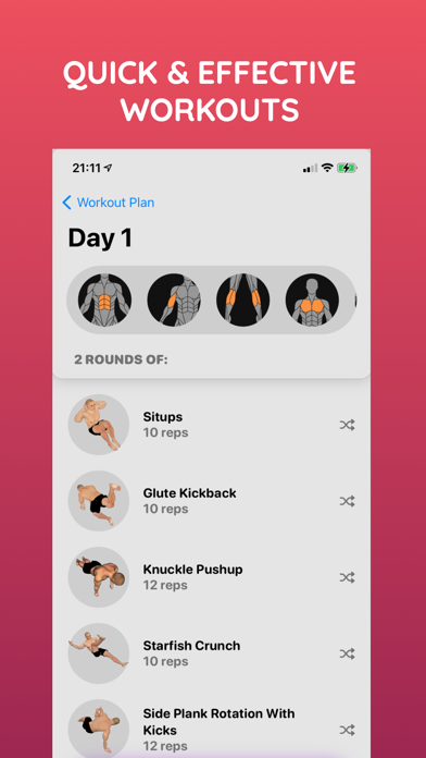 Home Workout Plan - BodyStreak Screenshot