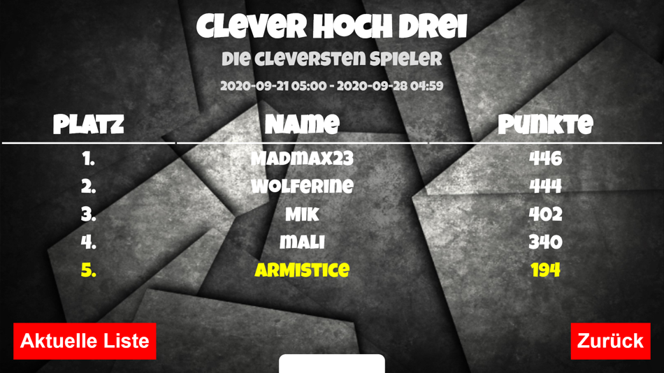 #6. Clever cubed (iOS) Podle: BrettspielWelt