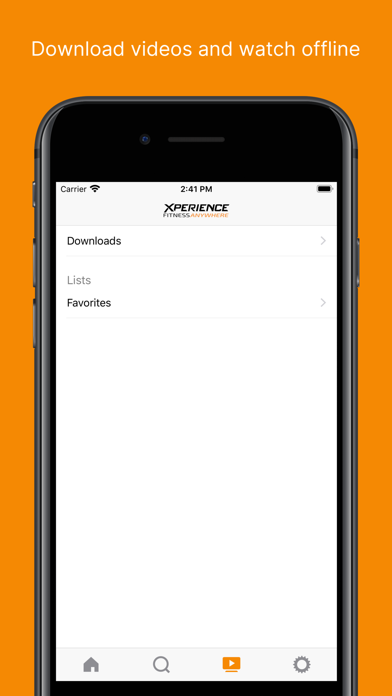 Xperience Fitness Anywhere Screenshot