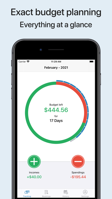 Screenshot #1 pour myMoney - Housekeeping book