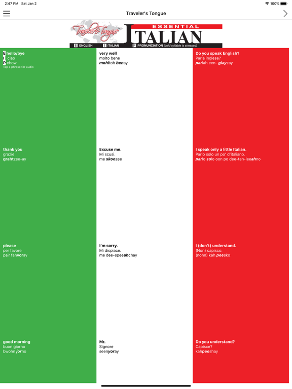 Screenshot #4 pour Essential Italian