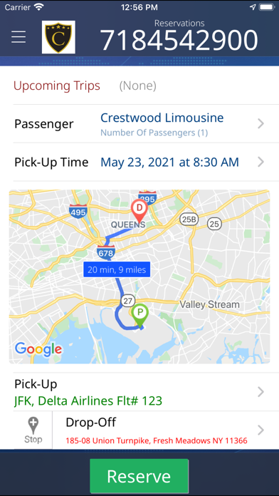 Crestwood Car and Limo Service Screenshot