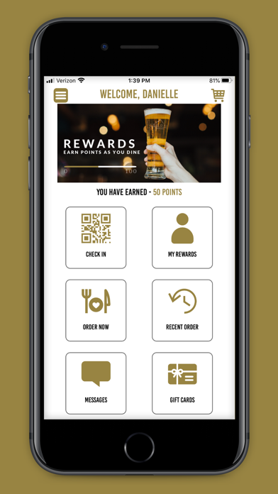 Sedona Taphouse Rewards Screenshot