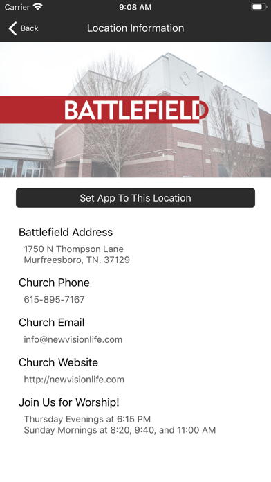 New Vision Baptist Church Screenshot