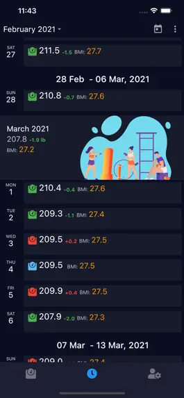 Game screenshot my weight diary apk