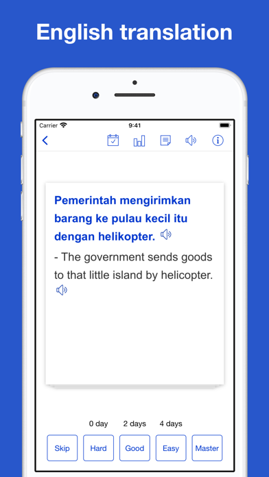 Indonesian Vocab & Sentences Screenshot