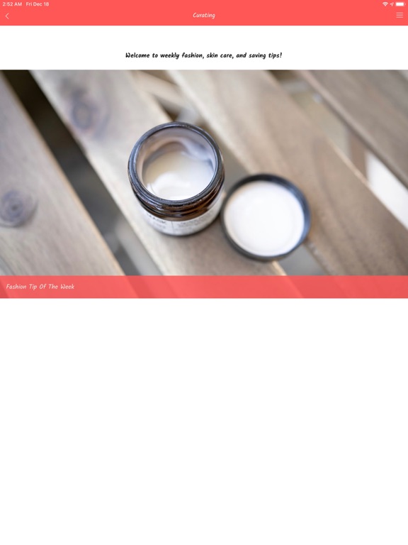 Mindfully Fashioned iPad screenshot 3 - Lifestyle app