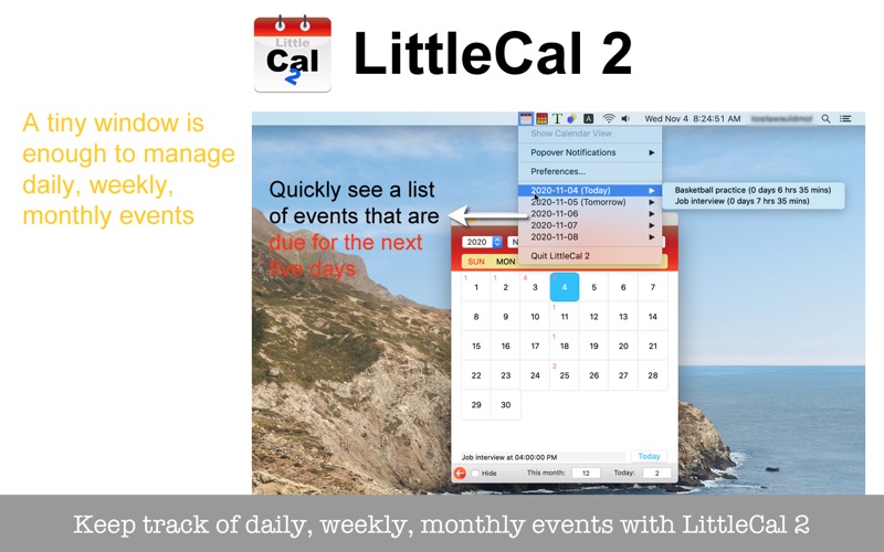 Screenshot #3 pour LittleCal 2