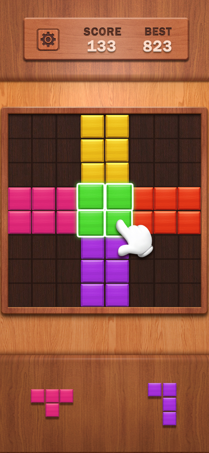 Block Fun Drag Brick Fill Up