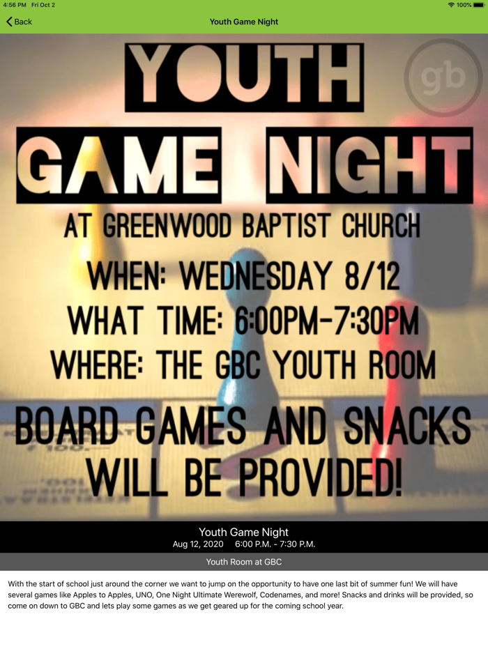 Greenwood Baptist SM