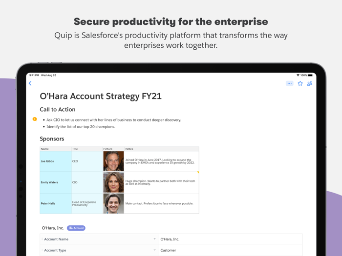 Quip - Docs Chat Sheets