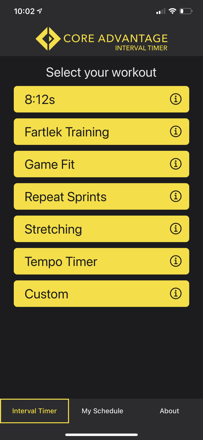 Core Advantage Interval Timer
