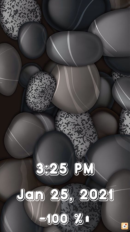 #9. Digital Time-Big Clock Widget (iOS) Podle: Bushra Parveen