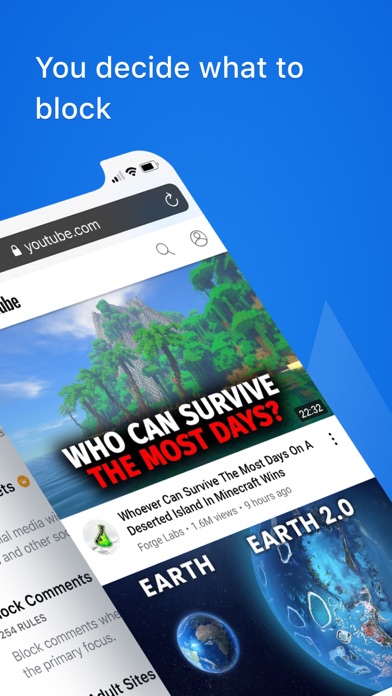 Screenshot #2 pour SkyBlue Ad Blocker for Safari