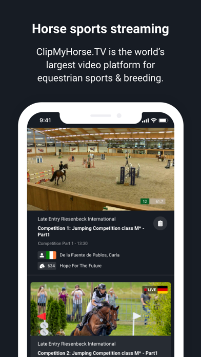 Télécharger ClipMyHorse.TV & FEI.TV pour iPhone / iPad sur l'App Store  (Sports)