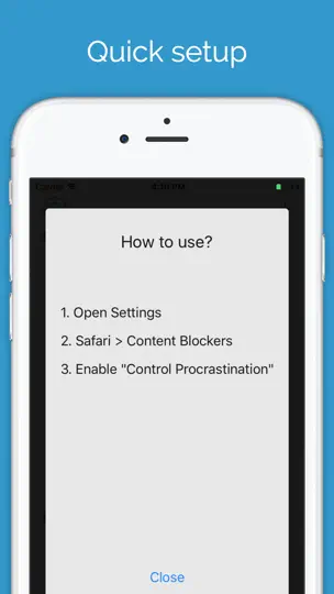 Capture d'écran de Block Distracting Websites sur iPhone 2