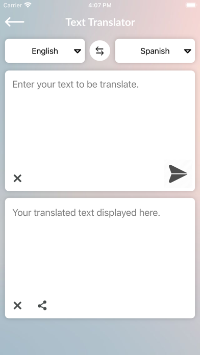 All Language Translator App Screenshot