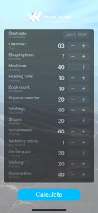 What A Life - Life Calculator screenshot #1 for iPhone